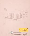 Sundstrand-Sundstrand No. 1 Rigidmil, Milling Machine Parts & Assembly Drawings Manual 1943-#1-No. 1-01